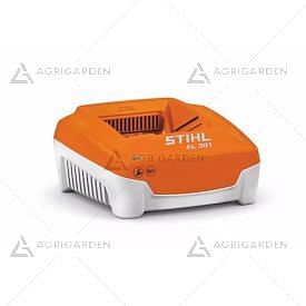 Caricabatterie rapido AL 301 Stihl compatibile con le batterie AP, AK, AR con indicatore dello stato di funzionamento al LED.