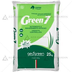 Concime organo minerale GREEN 7 mantenimento in granuli sacco da 25Kg [NPK 15-5-6(20)+micro]