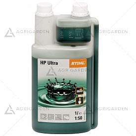 Olio HP ULTRA con dosatore Stihl 1 Lt top di gamma totalmente sintetico ad alte prestazioni per motore a 2 tempi.