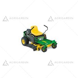 Trattorino rasaerba a scarico laterale John Deere Z335 E a sterzata zero da 656cm3 con piatto di taglio da 107cm.