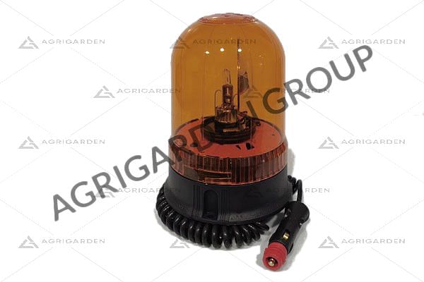 Lampeggiante CE base magnetica e ventosa 12 v con lampadina Calotta  girofaro arancio per trattore