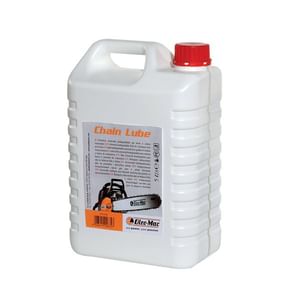 Olio catena CHAIN LUBE OLEOMAC 5 Lt facilmente biodegrabile con ottima resistenza alle basse temperature.