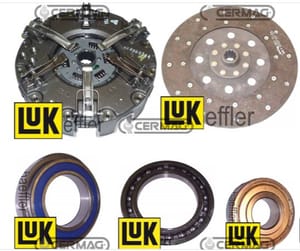 Kit completo frizione LUK con meccanismo a 6 leve disco PTO e cuscinetti Piatto Ø 280 mm.