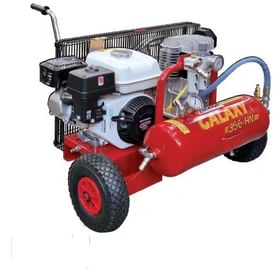 Motocompressore D'aria carrellato a scoppio Zanon GALAXY T-356 da 5,5HP con serbatoio da 10Lt.