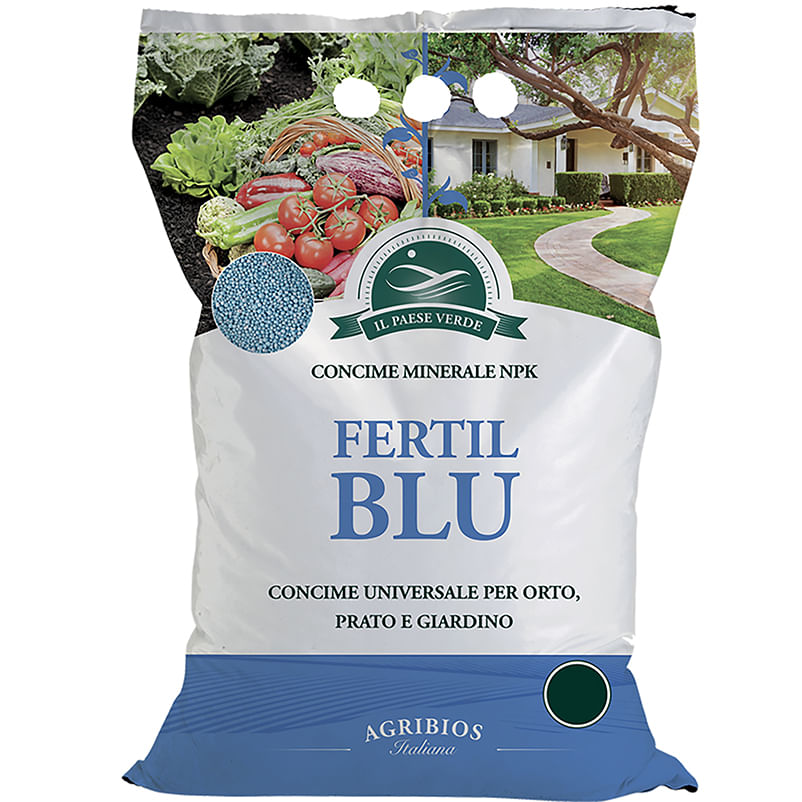 Concime minerale NPK FERTIL BLU in granuli sacco da 20Kg (NPK 12.12.7)