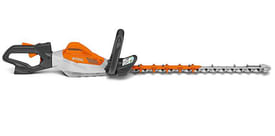 Tagliasiepe a batteria Stihl HSA 130 R della linea PRO per siepi robuste e spesse con lama da 75cm.