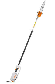 Potatore elettrico ad asta fissa Stihl HTE 60 con barra da 30cm e lunghezza totale di 210cm.