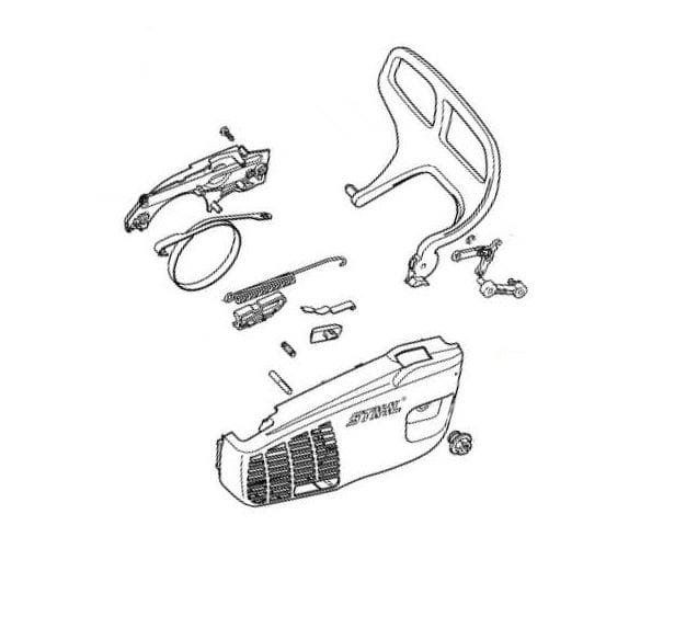 Kit coperchio rocchetto catena originale Stihl per motosega MS 194