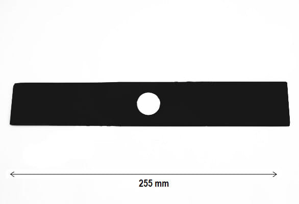 LAMA PER DECESPUGLIATORE LUNGHEZZA 255MM, FORO CENTRA 25,4 MM