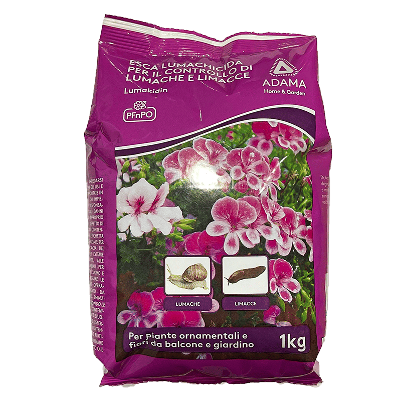 Esca lumachicida granulare LUMAKIDIN 1Kg per piante ornamentali e colture floricole.