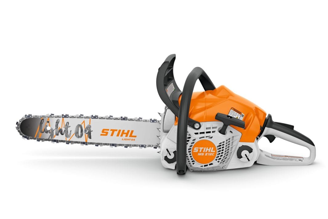 Motosega a scoppio Stihl MS 212 C-BE da 2,4CV con barra da 40cm.