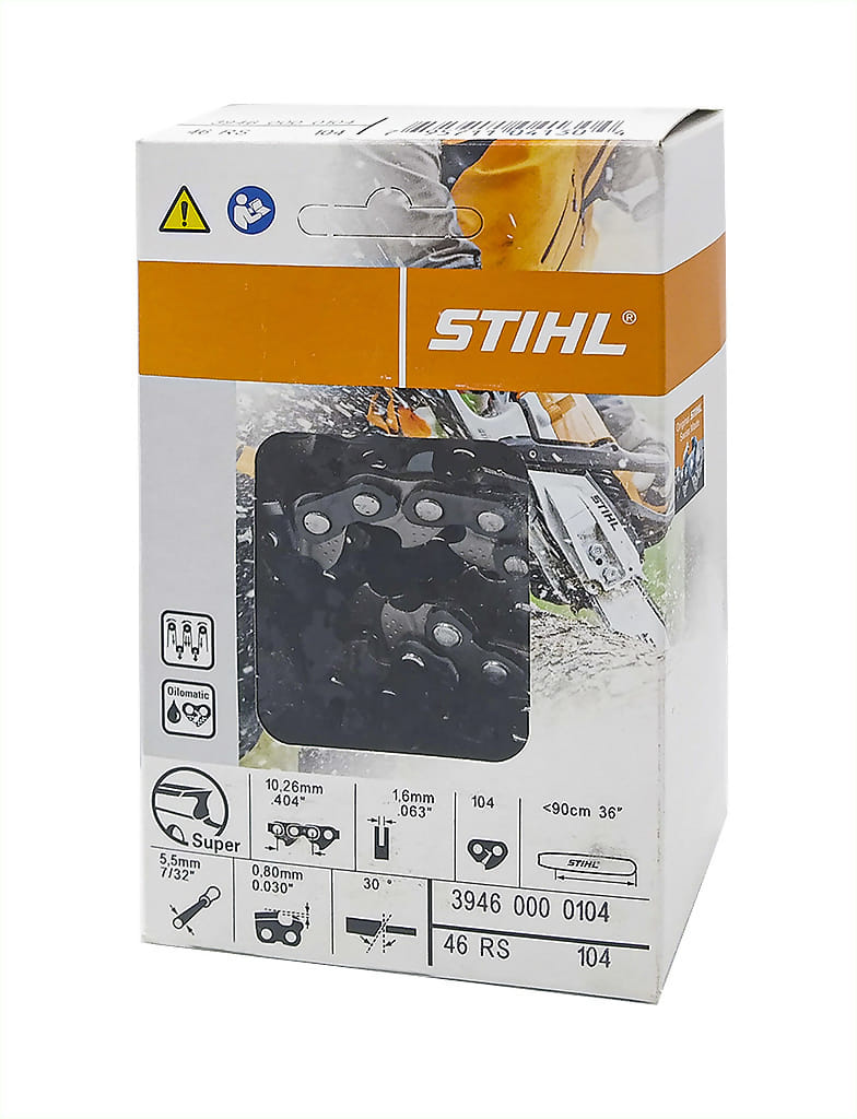 Catena originale stihl 104 maglie passo .404 spessore 1,6mm per barra da 90cm