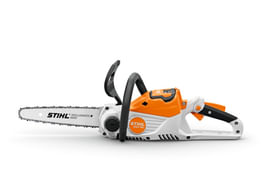 Motosega a batteria Stihl MSA 70 C-B con tendicatena rapido, peso di 2,5Kg e barra da 30cm.