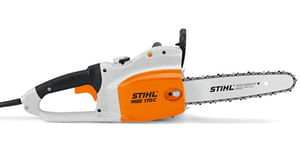 Elettrosega Stihl MSE 170 C-Q da 1,7Kw con barra da 35cm e peso di 4,2Kg.