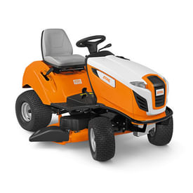 Trattorino rasaerba a scarico laterale Stihl RT 4112 SZ con motore Briggs&Stratton bicilindrico da 12,6CV.