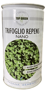 Seme per prato Padana Sementi TRIFOGLIO REPENS NANO MIX lattina da 0,5 KG