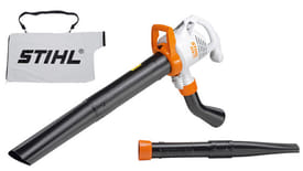 Aspiratore/trituratore elettrico Stihl SHE 71 leggero e silenzioso con sacco di raccolta da 45 litri.