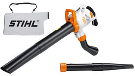 Aspiratore/trituratore elettrico Stihl SHE 81 potente per uso privato intensivo con sacco di raccolta da 45 litri.