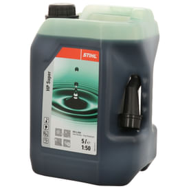 Olio HP SUPER Stihl 5 Lt semisintetico per motore a 2 tempi con scarso sviluppo di fumo e combustione pulita.