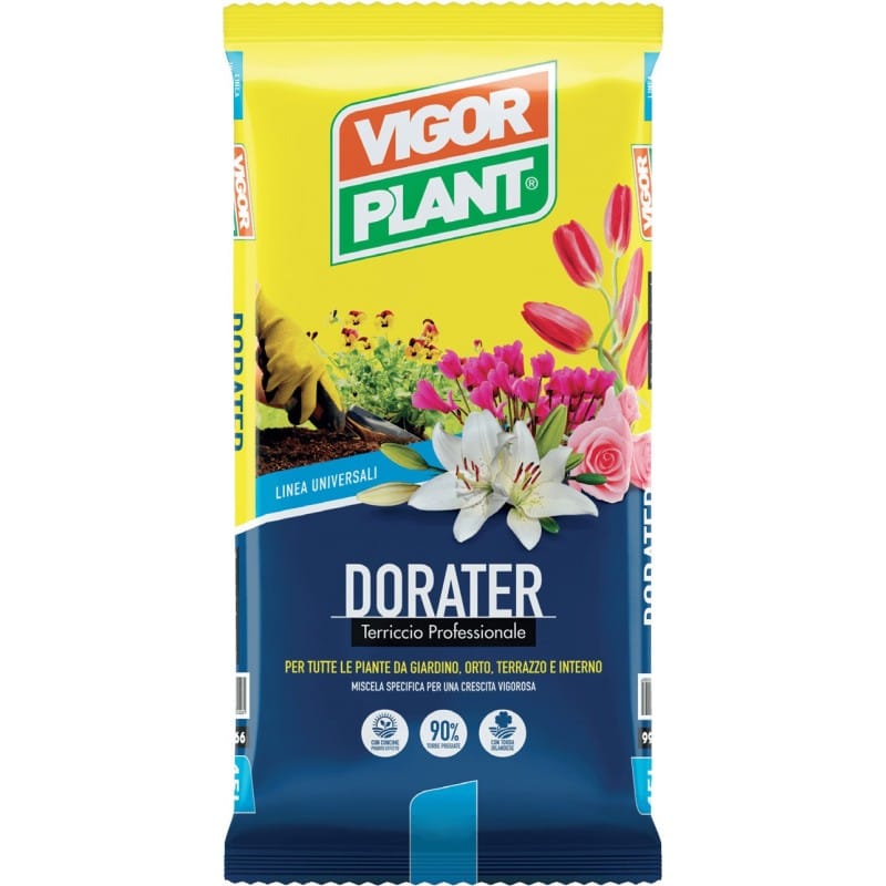 Dorater Terriccio biologico Vigor Plant sacco da 70lt per uso universale.