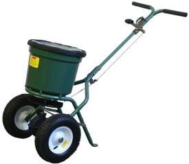 Spandiconcime professionale a spinta manuale con capacità di 25Kg.