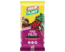 Corteccia di pino marittimo VigorPlant sacco da 60lt per pacciamatura e decoro di aiuole.